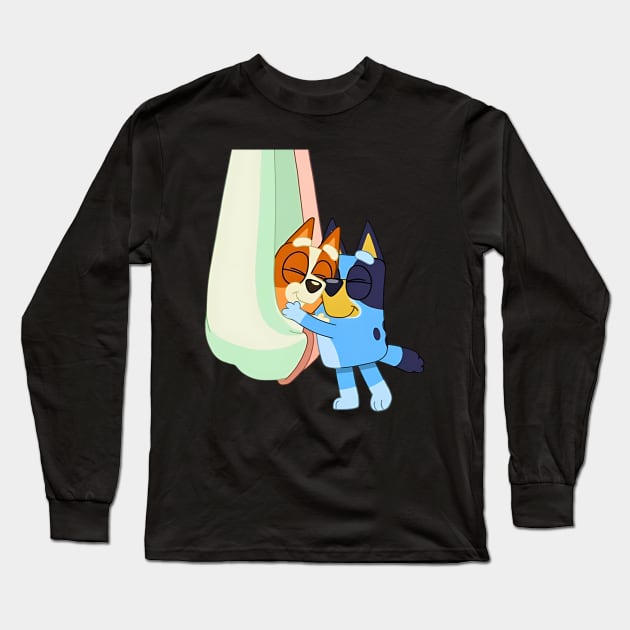 Bluey and Bingo Hug Long Sleeve T-Shirt by Inspire Gift